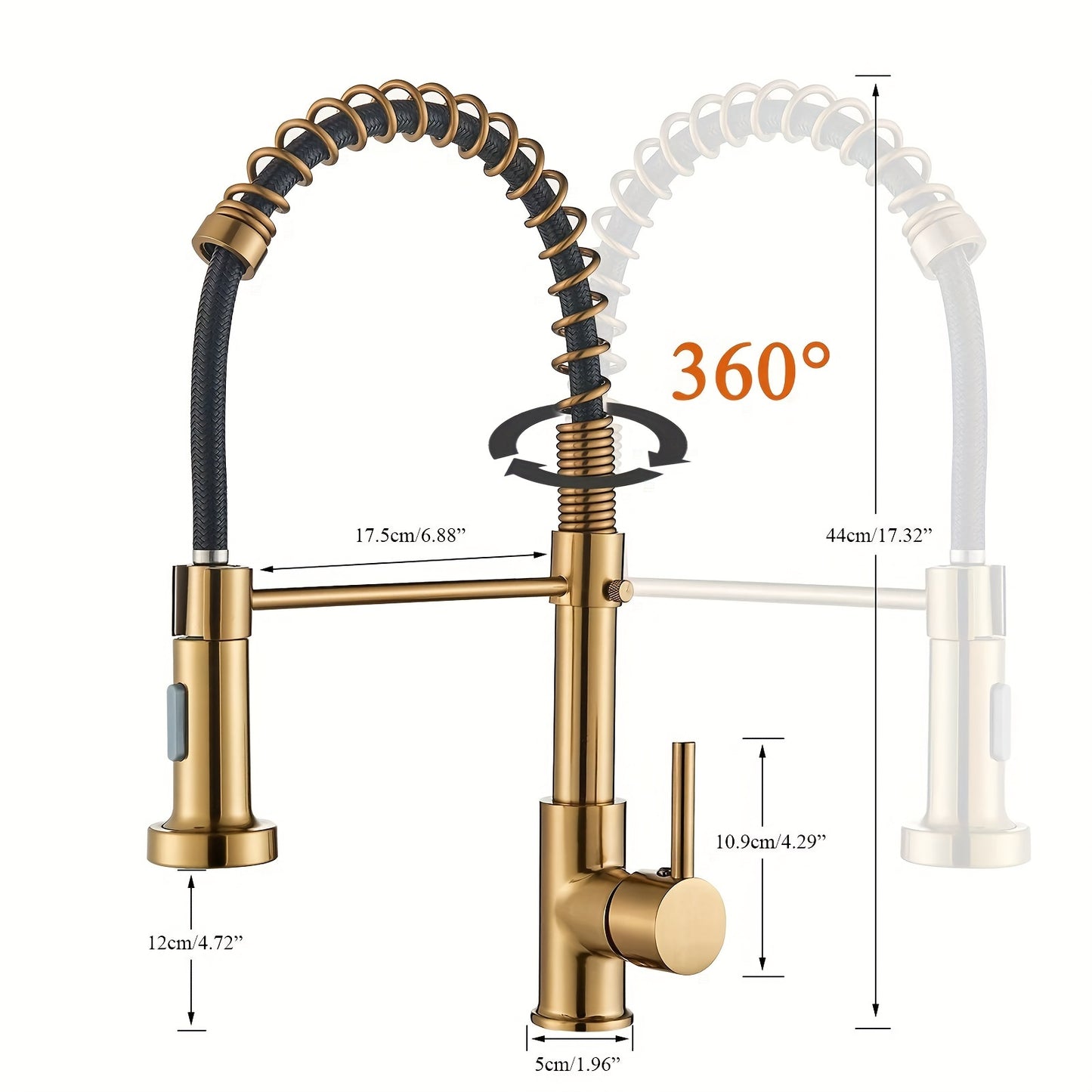 Golden Kitchen Faucet