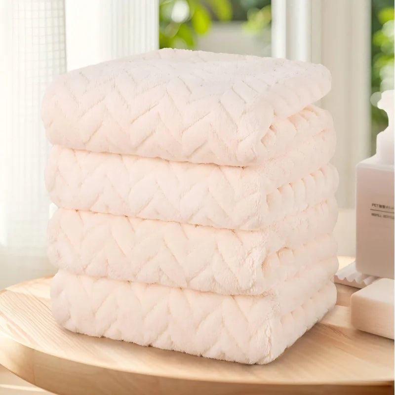 Solid Color Towel Set of 4pcs
