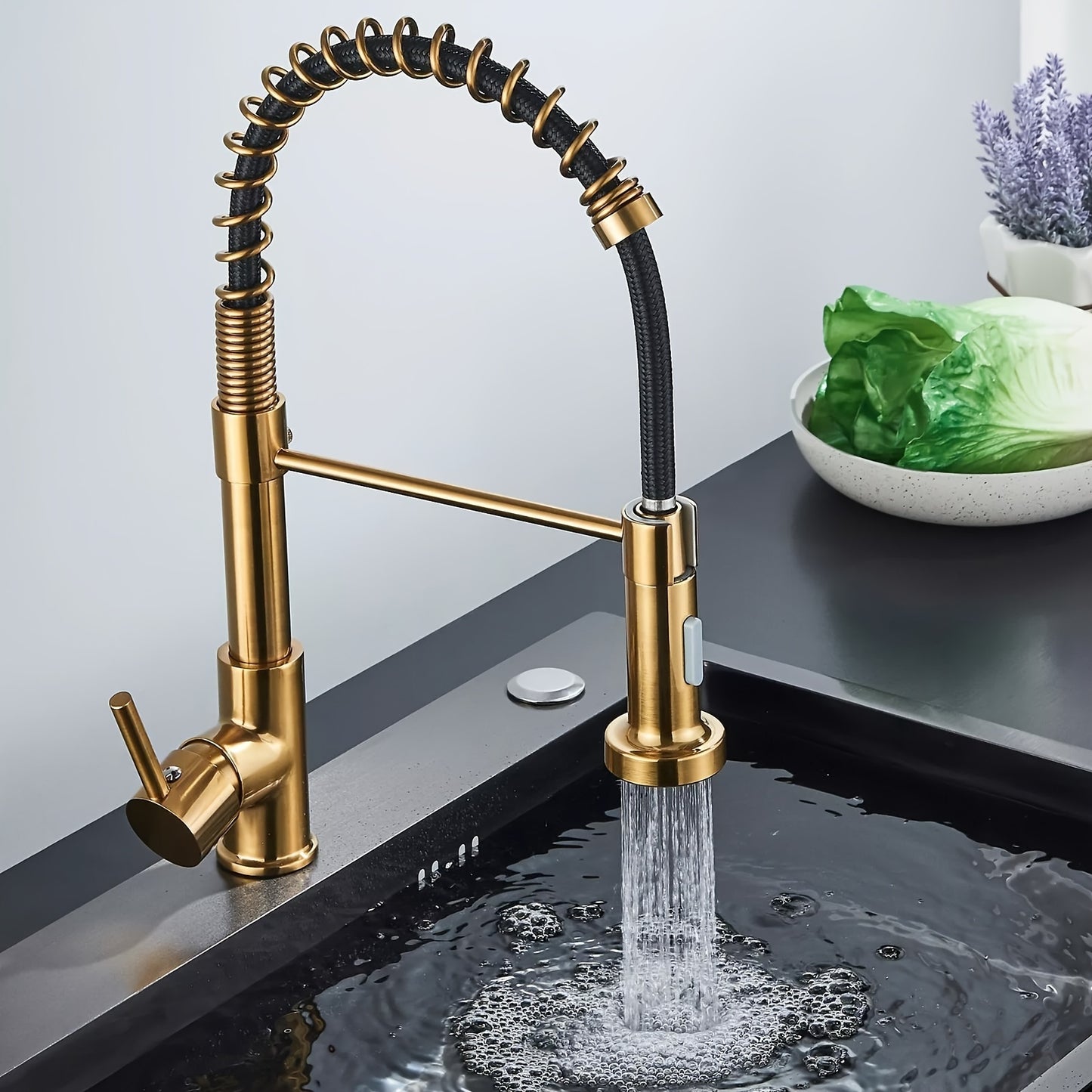 Golden Kitchen Faucet