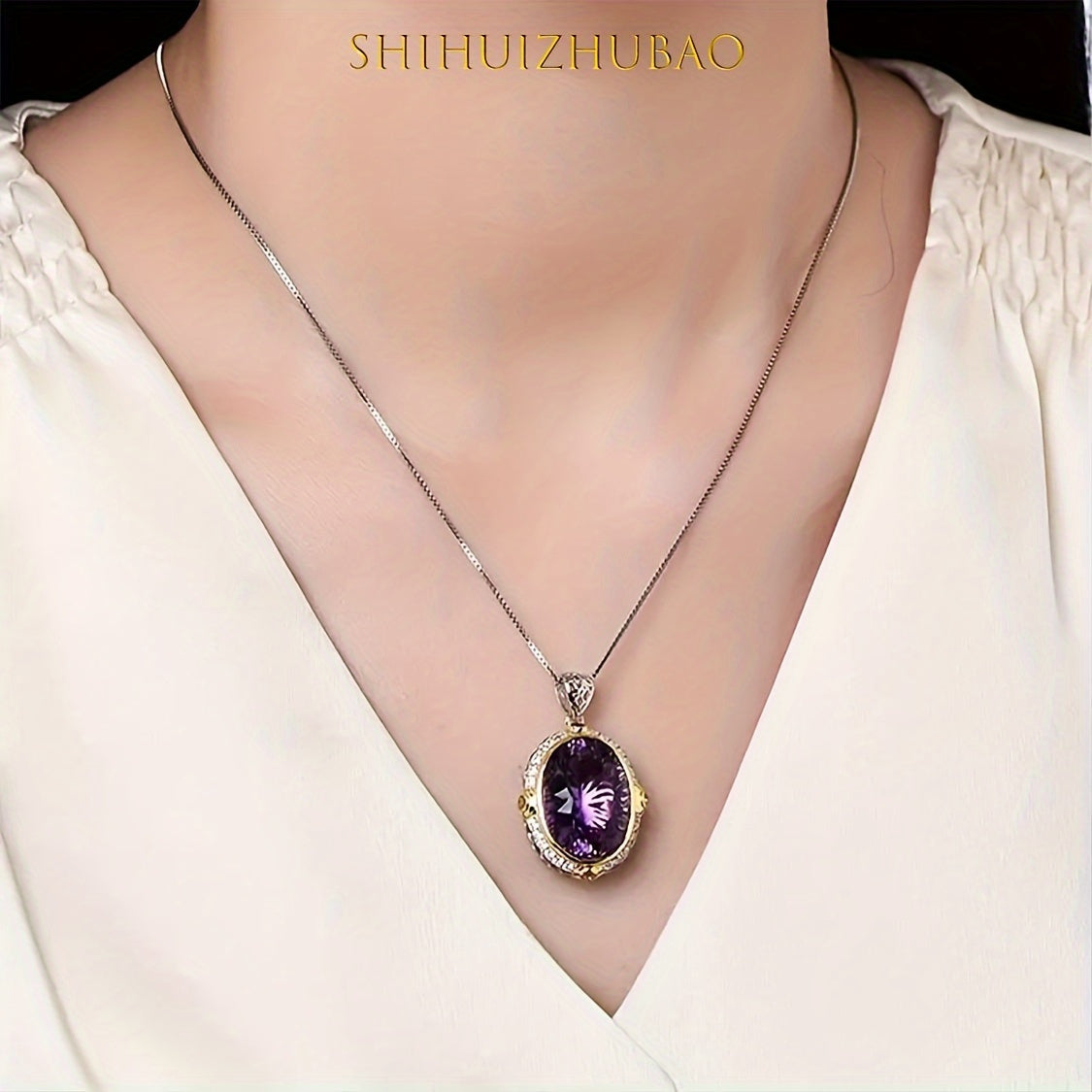 Amethyst Pendant Necklace