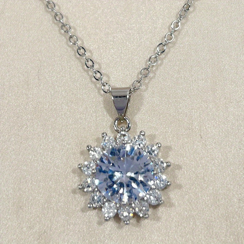 5ct Moissanite Pendant Necklace For Women