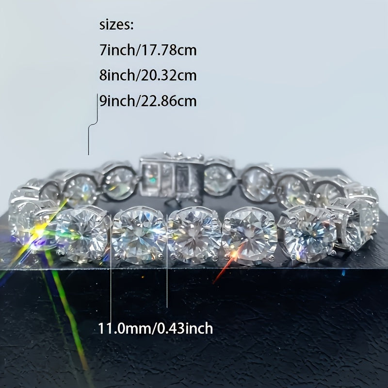 80-100 Carat Moissanite Tennis Bracelet