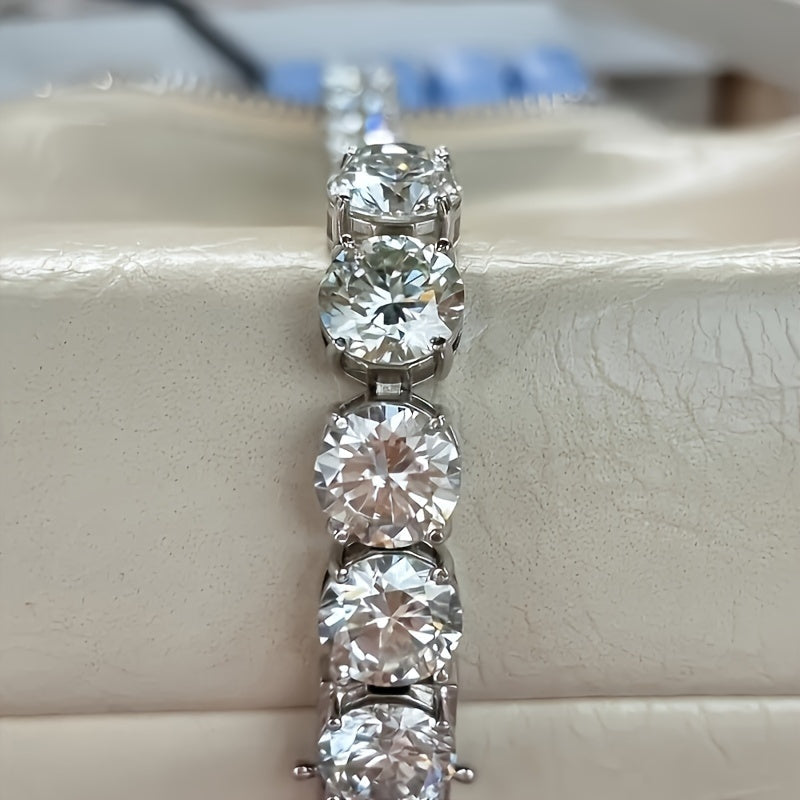 80-100 Carat Moissanite Tennis Bracelet