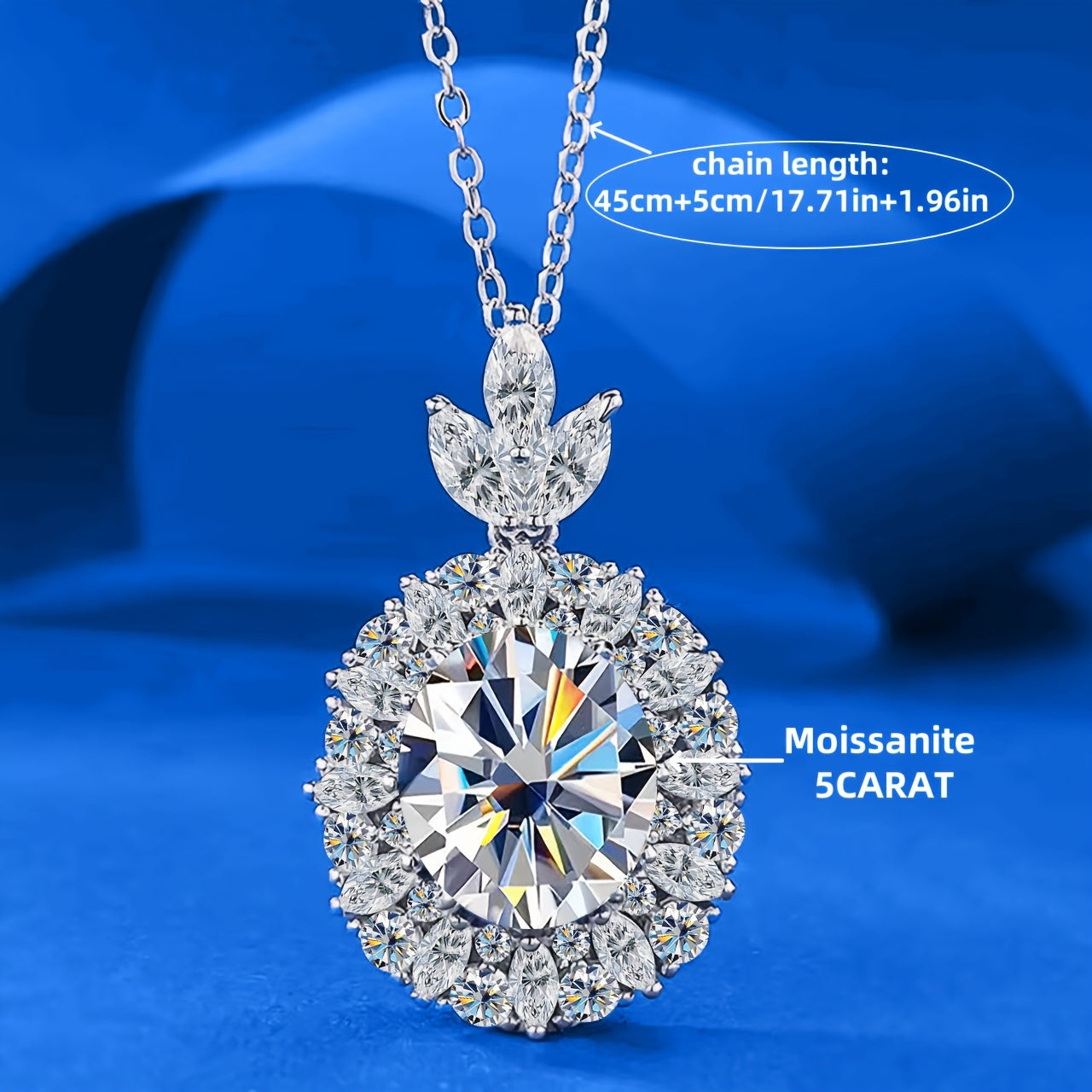 Moissanite 9Mm*11Mm, 5 Carat] 1pc