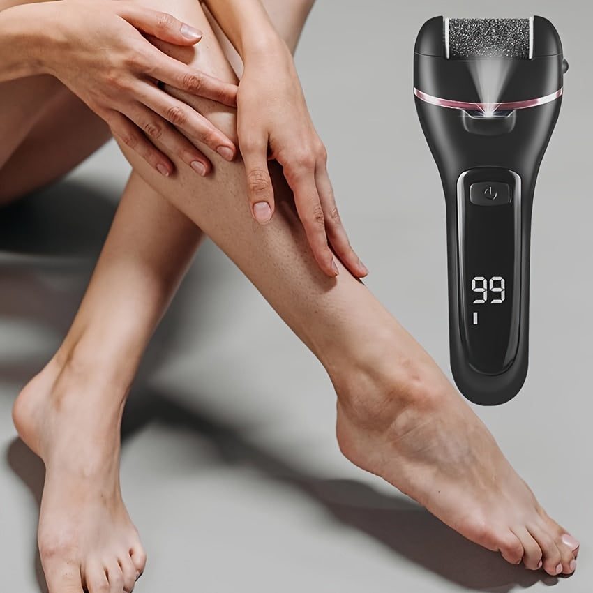 [Rechargeable Callus Remover] 14in1 Rechargeable Electric Feet Callus Remover, Portable Electronic Foot File Pedicure Kits, Foot Scrubber File, , Foot Care  3 Rollers Manicure Nail