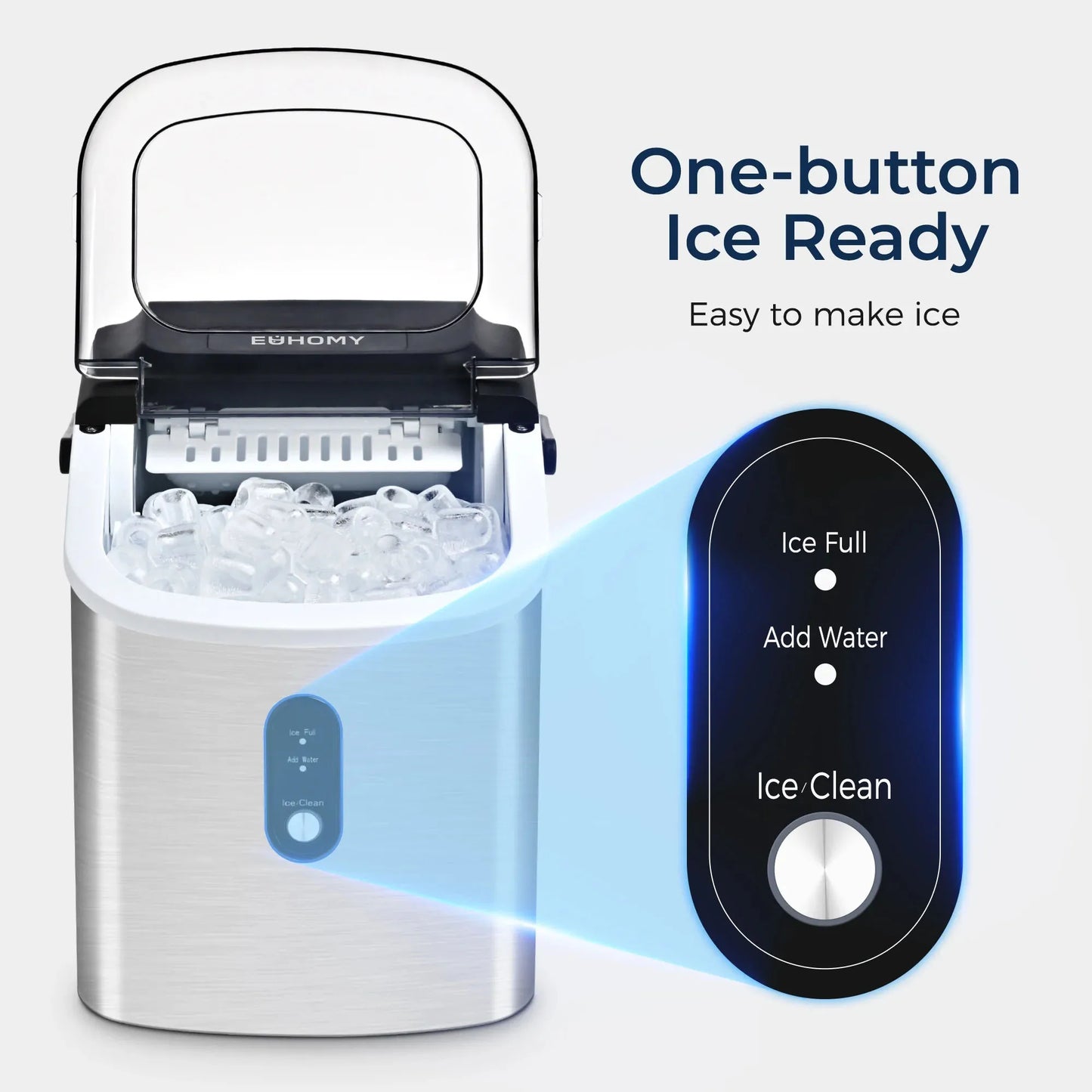 Euhomy Countertop Ice Maker Machine