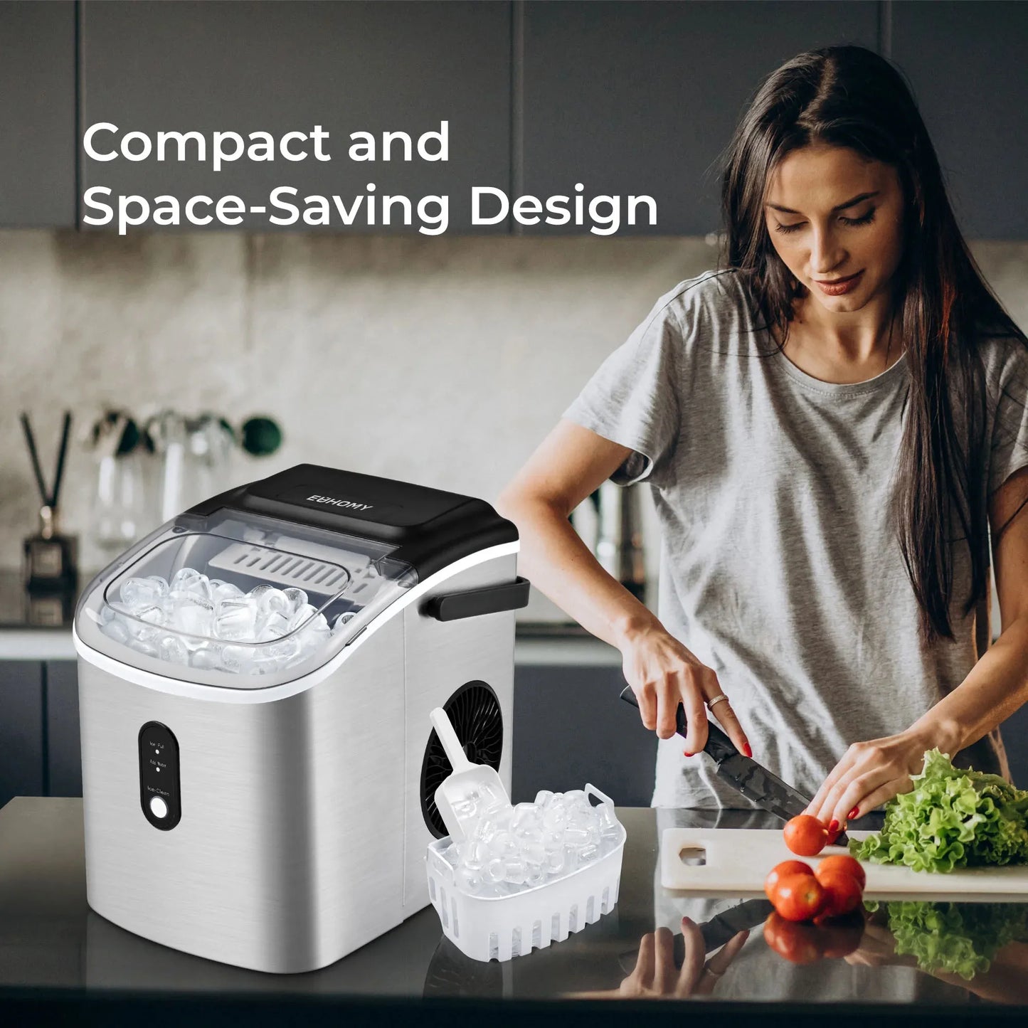 Euhomy Countertop Ice Maker Machine