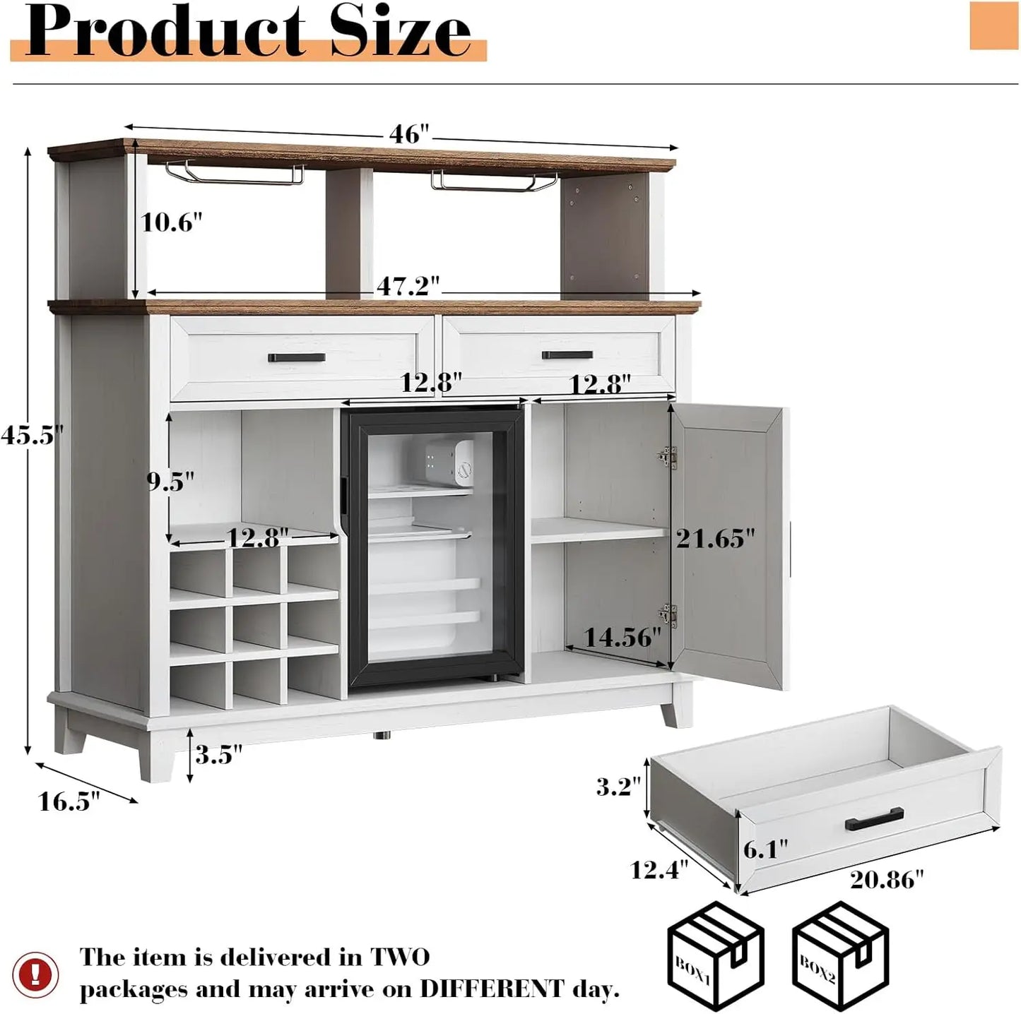 Farmhouse Coffee Bar Cabinet