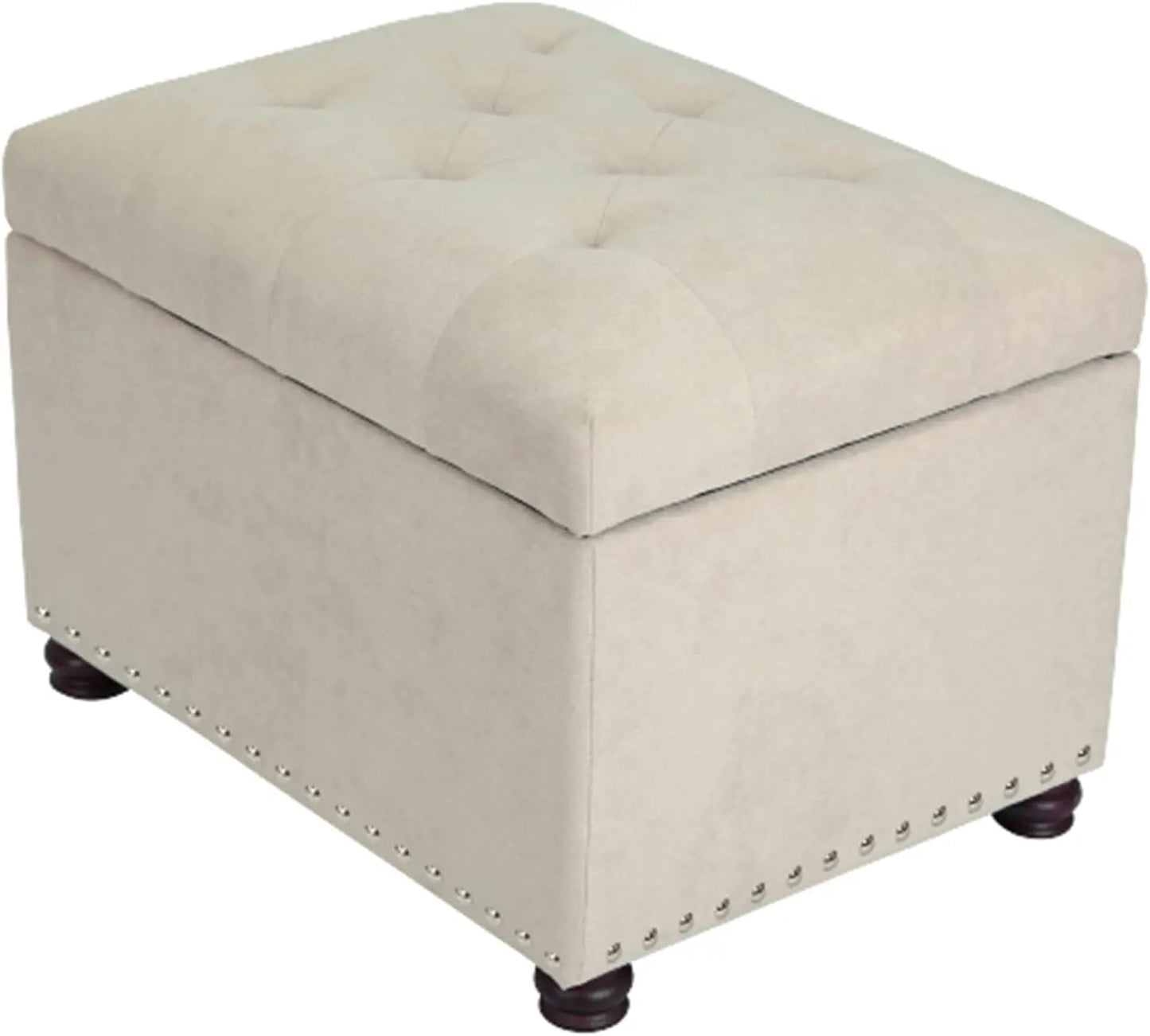 24 " Rectangle Leather Storage Ottoman