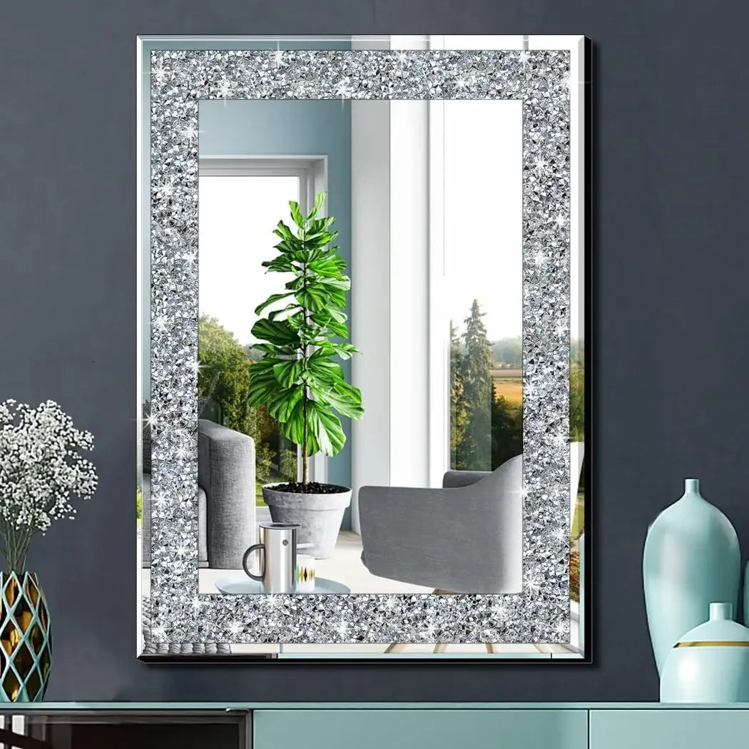 Crystal Crush Diamond Rectangle Wall Decoration