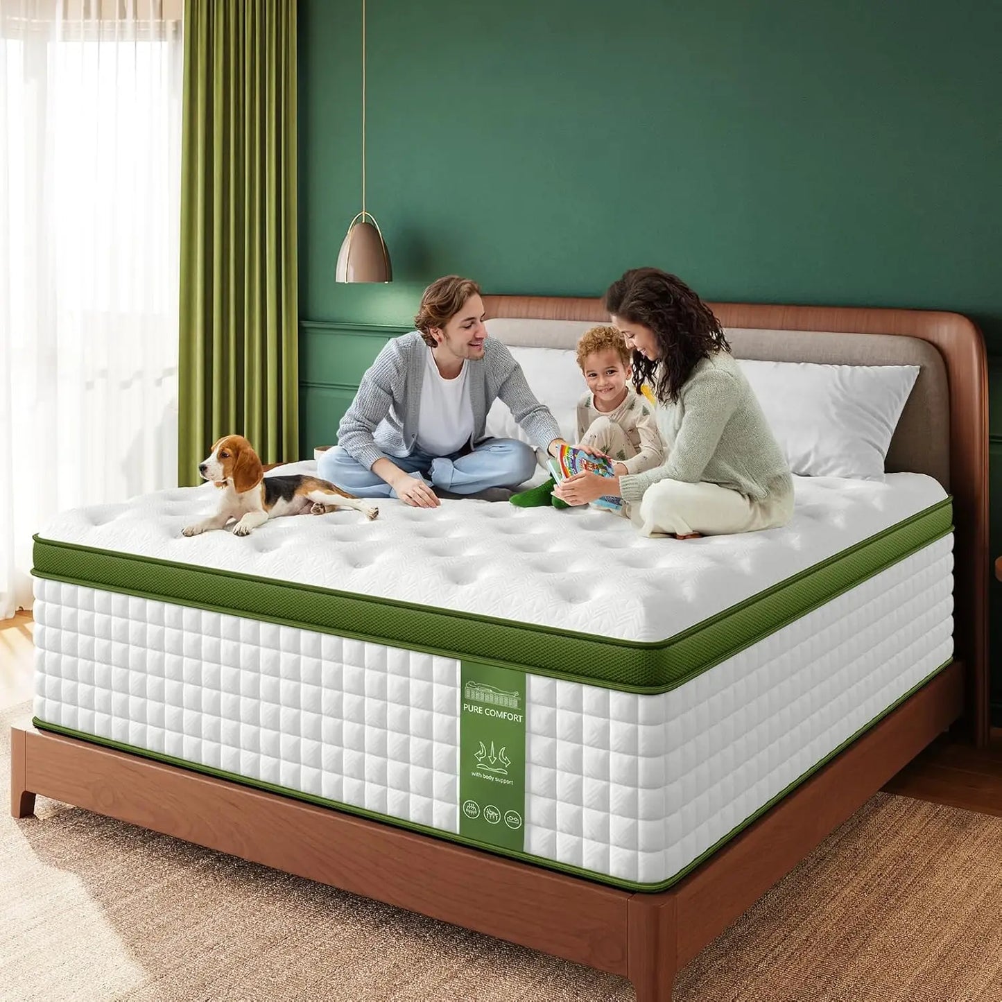 BedStory 12-14'' Hybrid Mattress,  Gel Memory Foam
