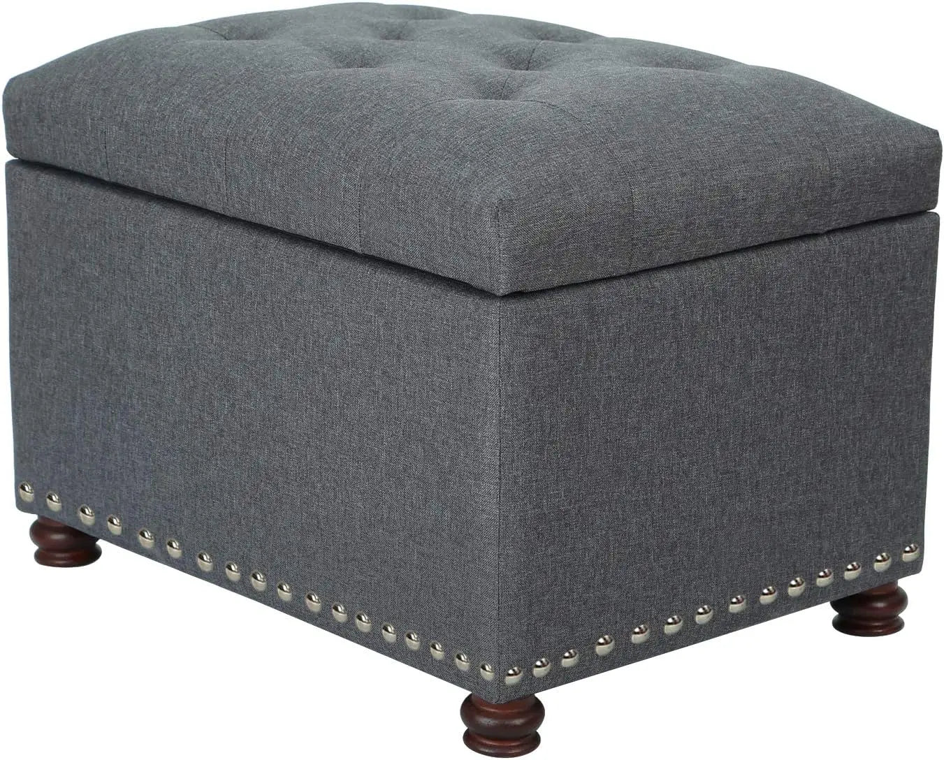 24 " Rectangle Leather Storage Ottoman