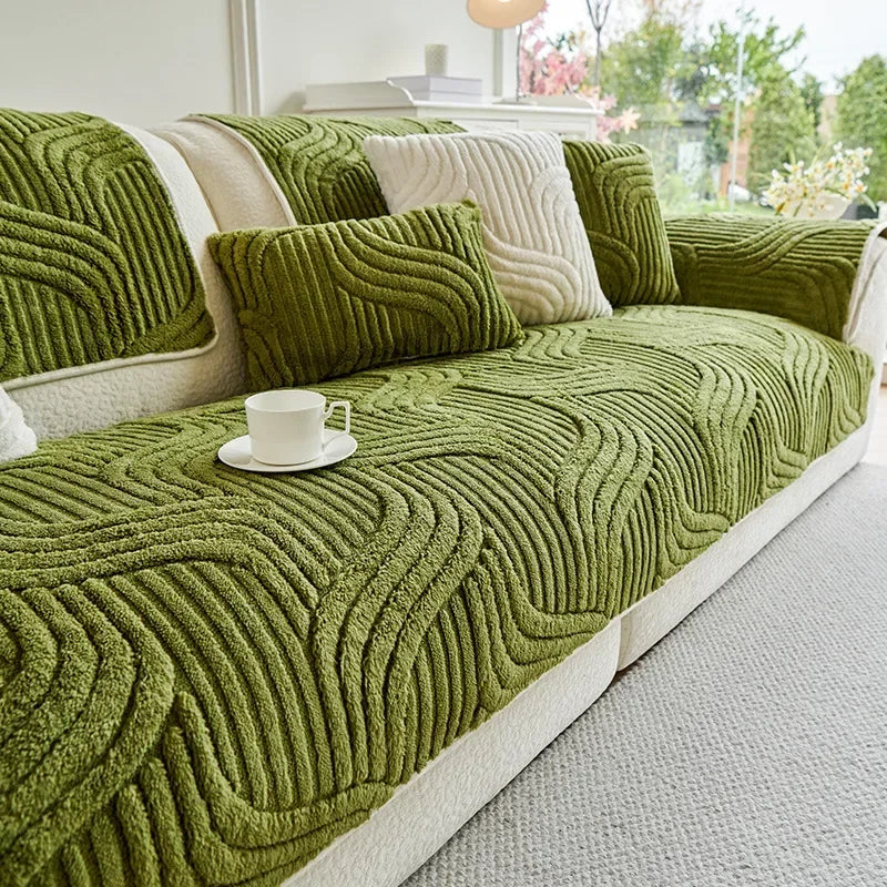 1PC Wave Striped Sofa Cover