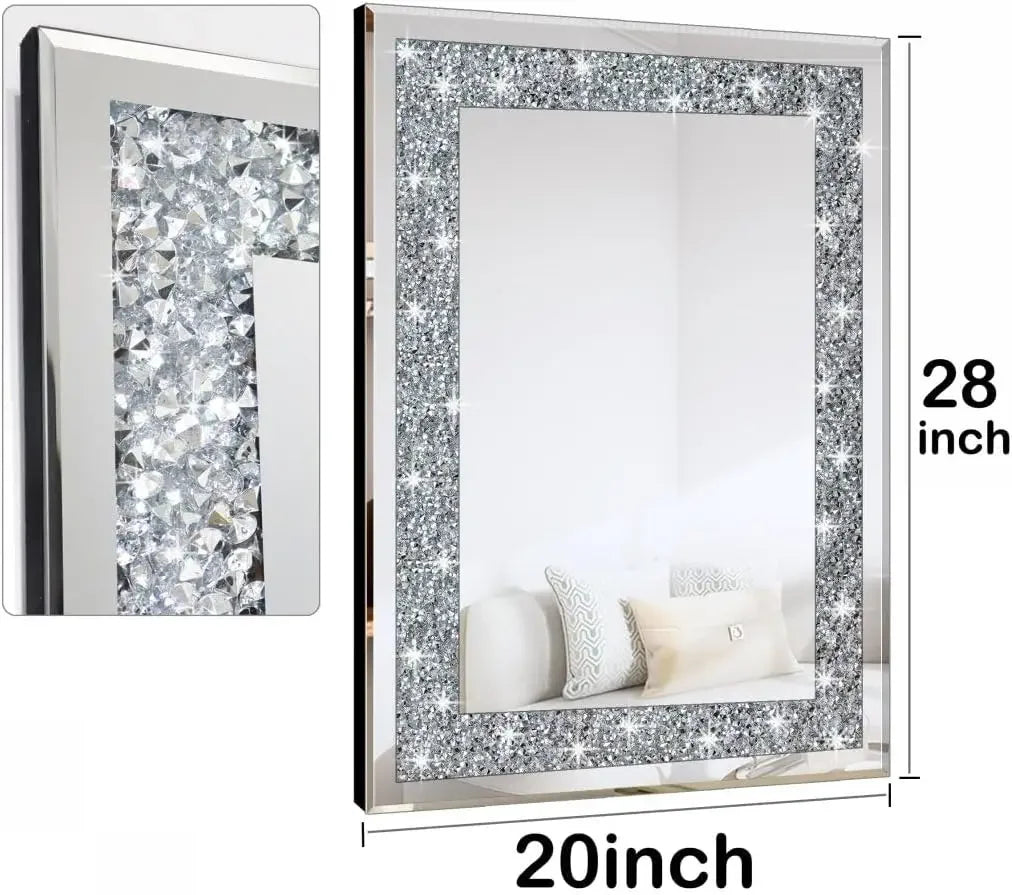 Crystal Crush Diamond Rectangle Wall Decoration