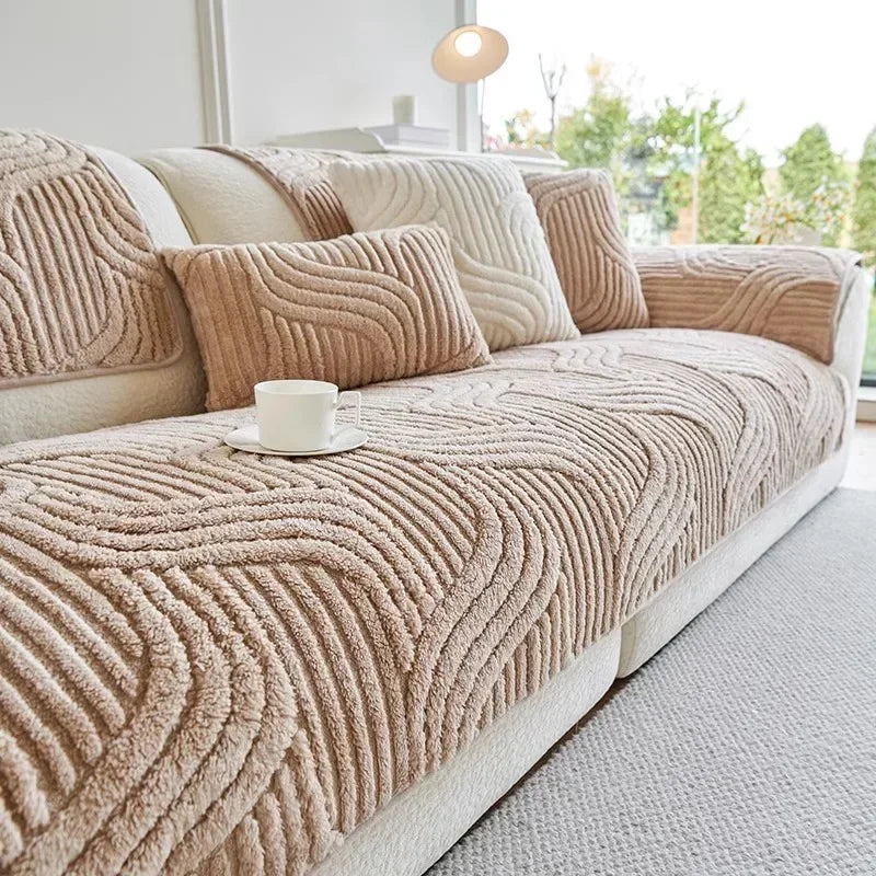 1PC Wave Striped Sofa Cover