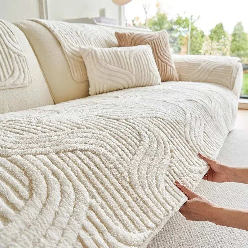 1PC Wave Striped Sofa Cover