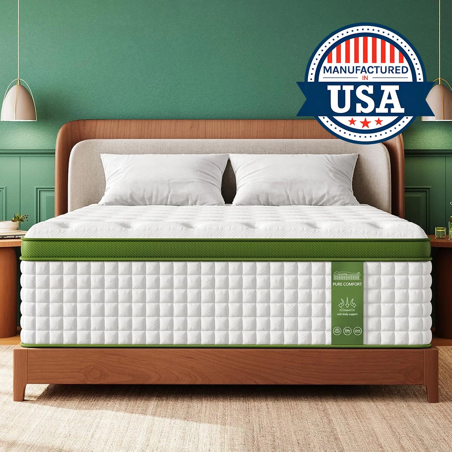 BedStory 12-14'' Hybrid Mattress,  Gel Memory Foam