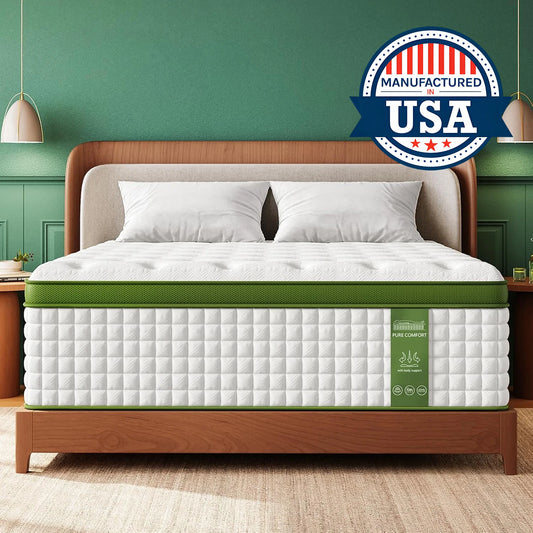 BedStory 12-14'' Hybrid Mattress,  Gel Memory Foam