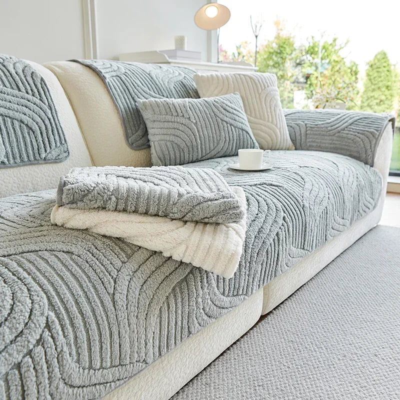 1PC Wave Striped Sofa Cover
