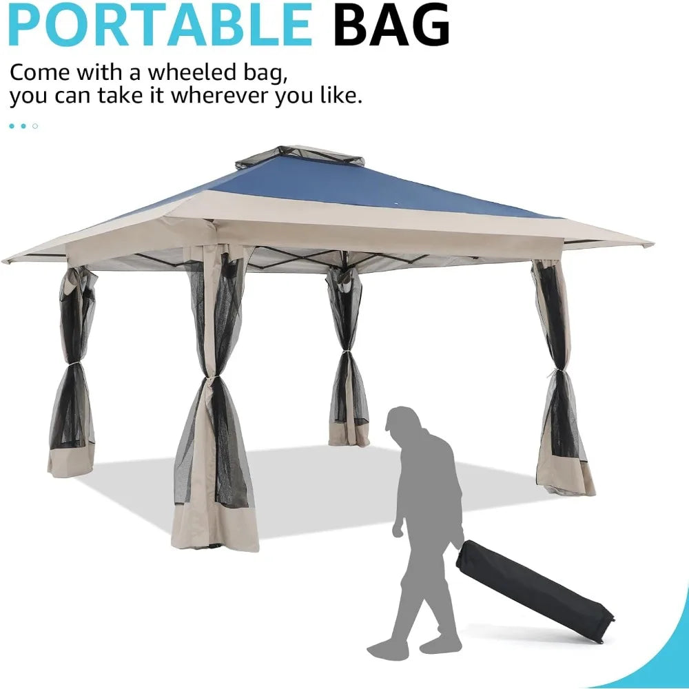 13’x13’ Pop Up Gazebo, Outdoor Canopy Tent