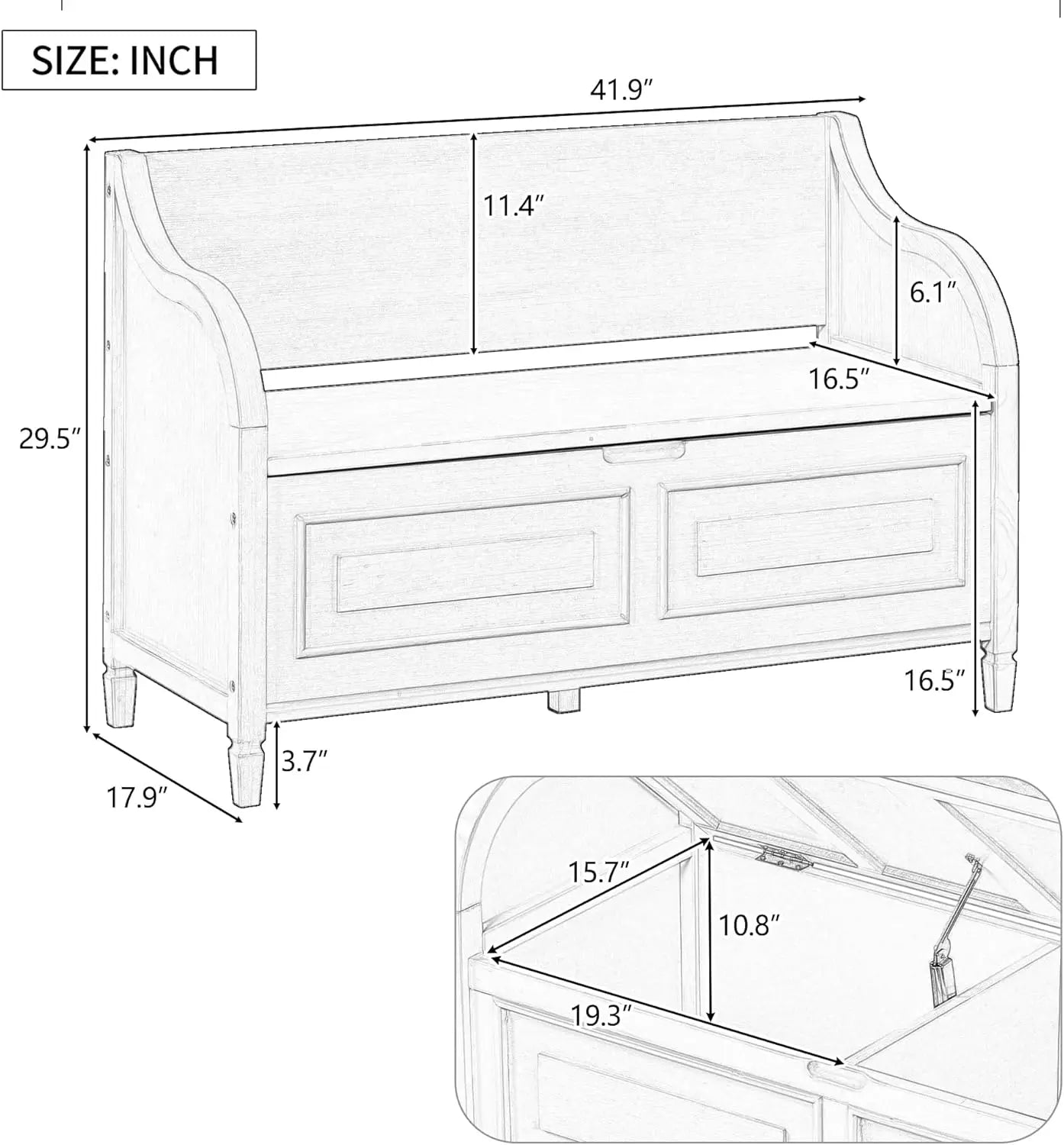 Entry Storage Bench