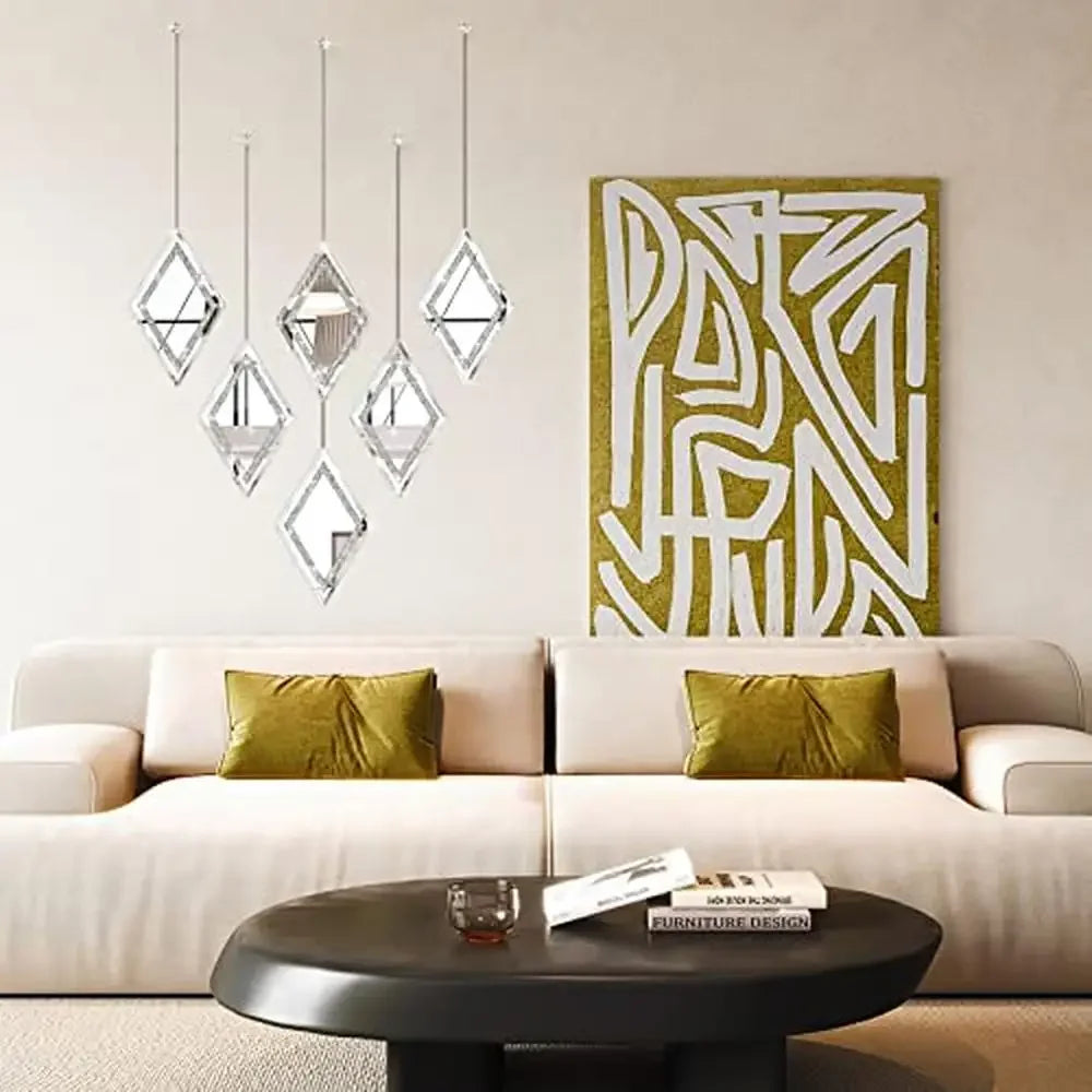 Diamond Shaped Wall mirrors