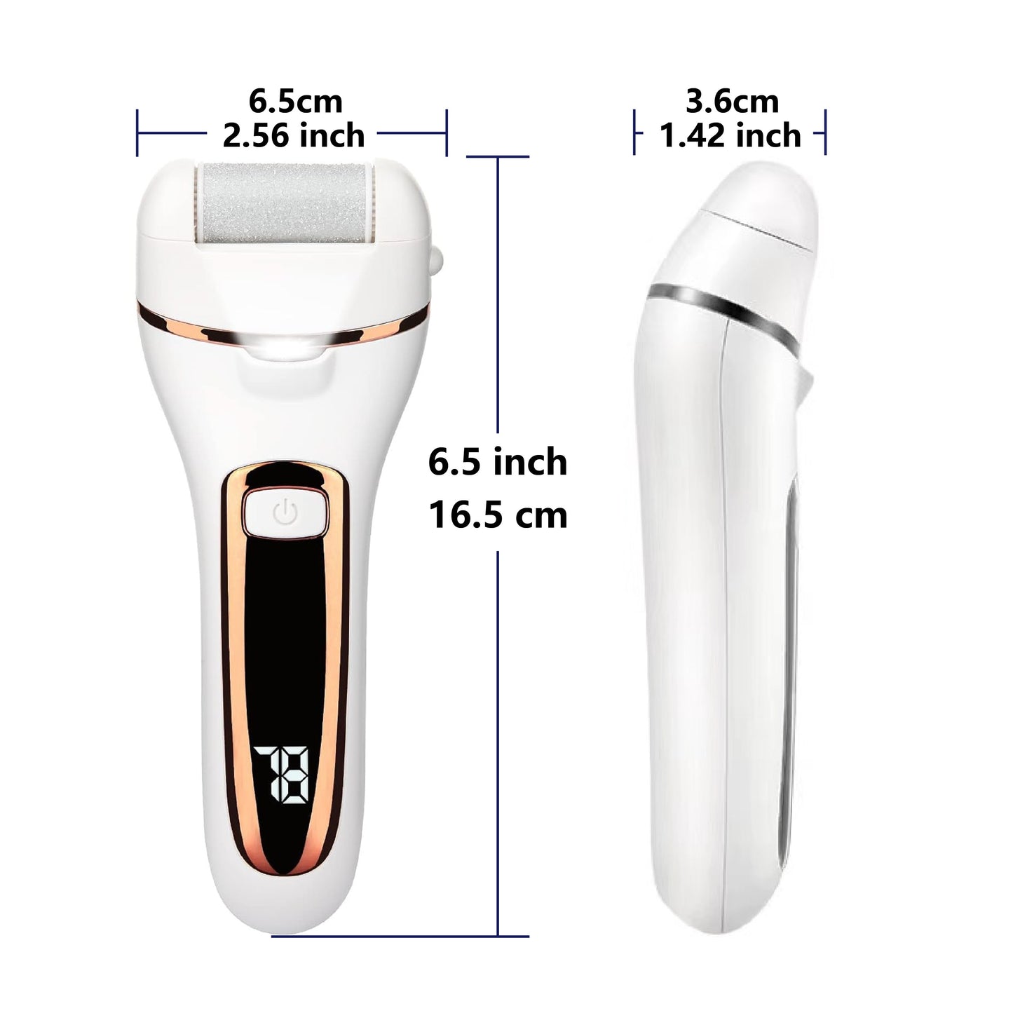 [Rechargeable Callus Remover] 14in1 Rechargeable Electric Feet Callus Remover, Portable Electronic Foot File Pedicure Kits, Foot Scrubber File, , Foot Care  3 Rollers Manicure Nail