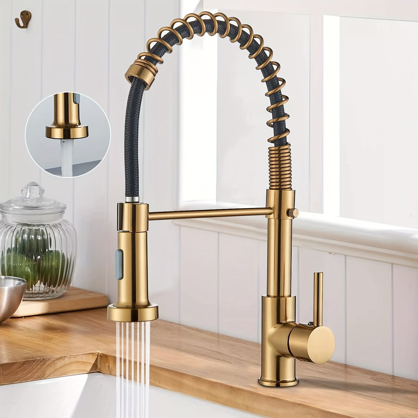 Golden Kitchen Faucet